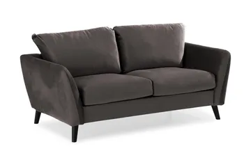 Trend 2-sits Sammetssoffa - Mörkgrå - Möbler - Vardagsrum - Soffor - 2-sits soffor