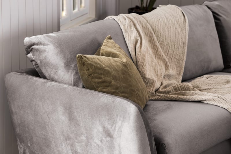 Trend 2-sits Sammetssoffa - Mörkgrå - Möbler - Vardagsrum - Soffor - 2-sits soffor