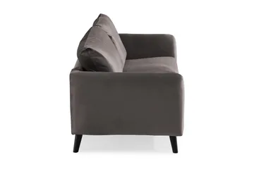 Trend 2-sits Sammetssoffa - Mörkgrå - Möbler - Vardagsrum - Soffor - 2-sits soffor