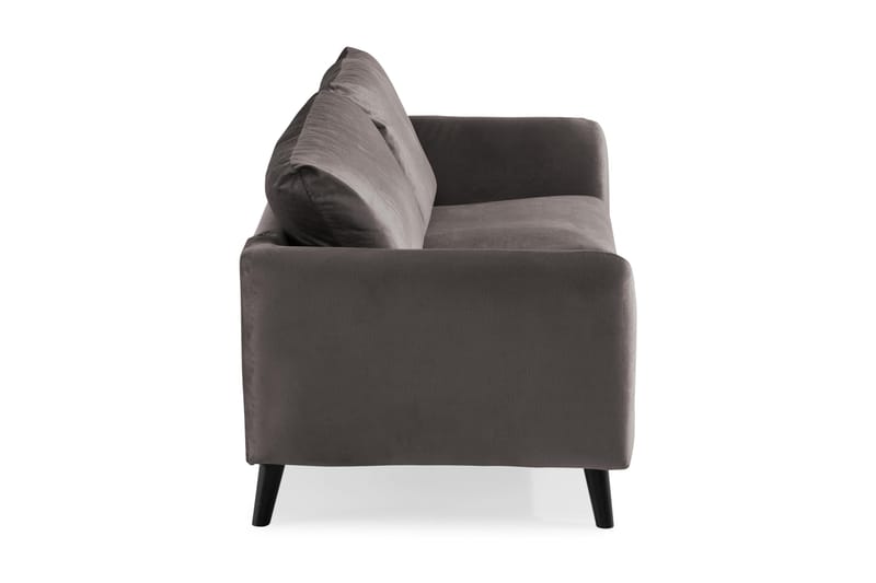 Trend 2-sits Sammetssoffa - Mörkgrå - Möbler - Vardagsrum - Soffor - 2-sits soffor