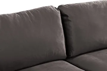 Trend 2-sits Sammetssoffa - Mörkgrå - Möbler - Vardagsrum - Soffor - 2-sits soffor