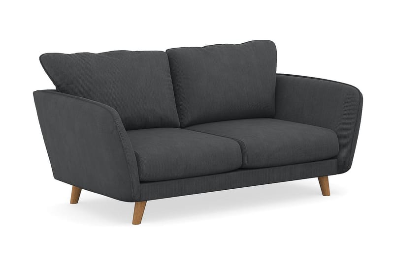Trend Lyx 2-sits Manchestersoffa - Mörkgrå - Möbler - Vardagsrum - Soffor - 2-sits soffor