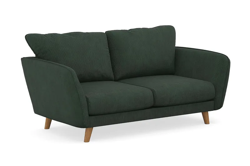 Trend Lyx 2-sits Manchestersoffa - Mörkgrön - Möbler - Vardagsrum - Soffor - 2-sits soffor