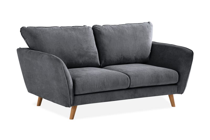 Trend Lyx 2-sits Soffa - Mörkgrå/Ek - Möbler - Vardagsrum - Soffor - 2-sits soffor