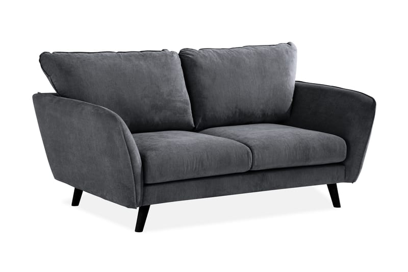Trend Lyx 2-sits Soffa - Mörkgrå/Svart - Möbler - Vardagsrum - Soffor - 2-sits soffor