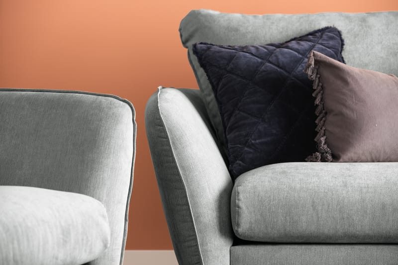 Trend Lyx 2-sits Tygsoffa - Grå - Möbler - Vardagsrum - Soffor - 2-sits soffor