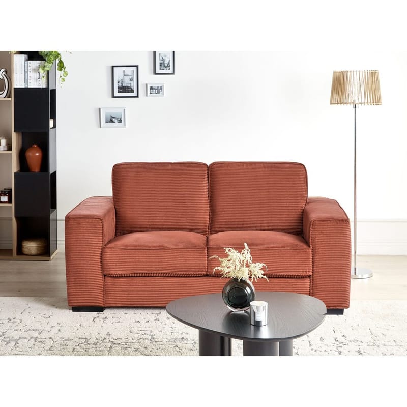 2-sits soffa Vikran - Brun, Svart - Möbler - Vardagsrum - Soffor - 2-sits soffor