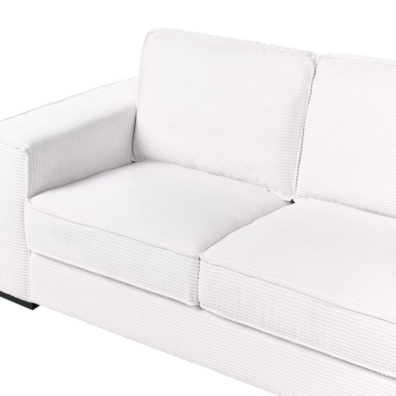2-sits soffa Vikran - Vit, Svart - Möbler - Vardagsrum - Soffor - 2-sits soffor