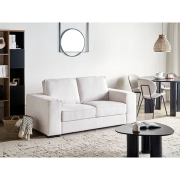 2-sits soffa Vikran - Vit, Svart - Möbler - Vardagsrum - Soffor - 2-sits soffor