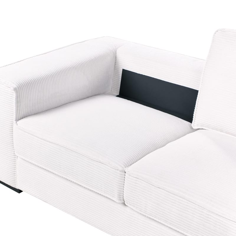 2-sits soffa Vikran - Vit, Svart - Möbler - Vardagsrum - Soffor - 2-sits soffor