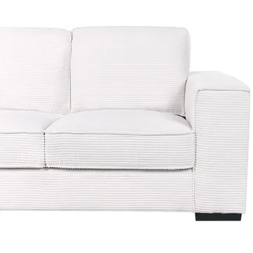 2-sits soffa Vikran - Vit, Svart - Möbler - Vardagsrum - Soffor - 2-sits soffor