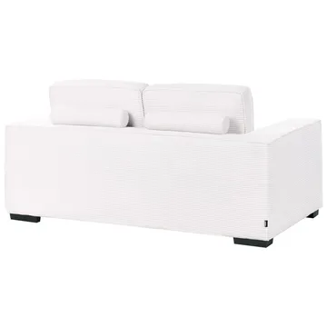 2-sits soffa Vikran - Vit, Svart - Möbler - Vardagsrum - Soffor - 2-sits soffor