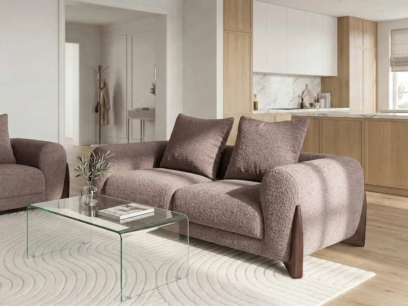 2-sits soffa Vinliden - Rosa - Möbler - Vardagsrum - Soffor - 2-sits soffor