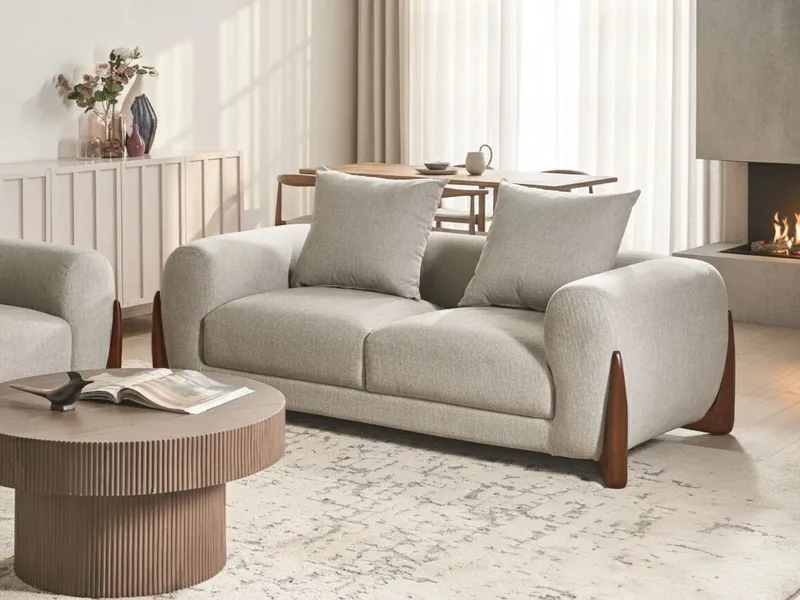 2-sits soffa Vinliden - Taupe - Möbler - Vardagsrum - Soffor - 2-sits soffor