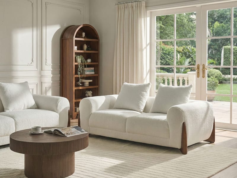 2-sits soffa Vinliden - Vit - Möbler - Vardagsrum - Soffor - 2-sits soffor
