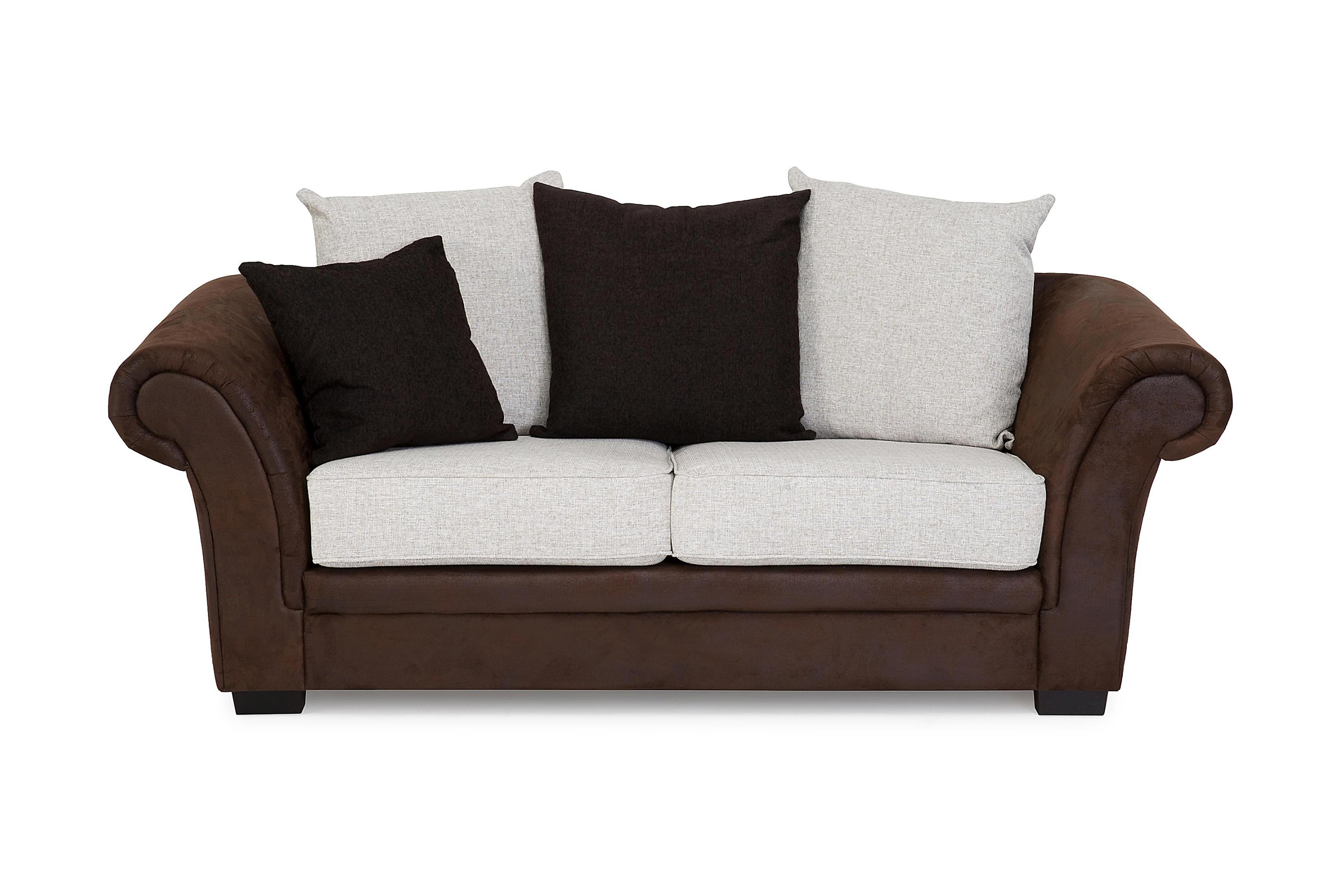 vinton 2-sits soffa brun/beige -