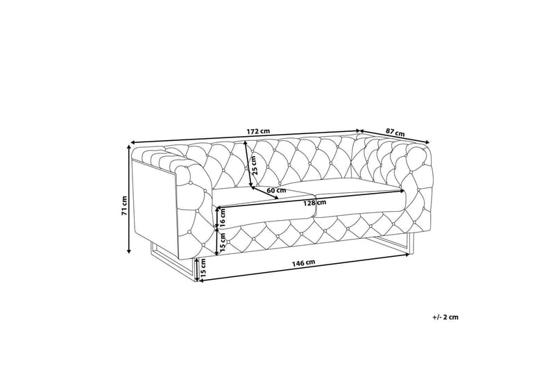 Vissland Soffa 2 Sits - Beige - Möbler - Vardagsrum - Soffor - 2-sits soffor