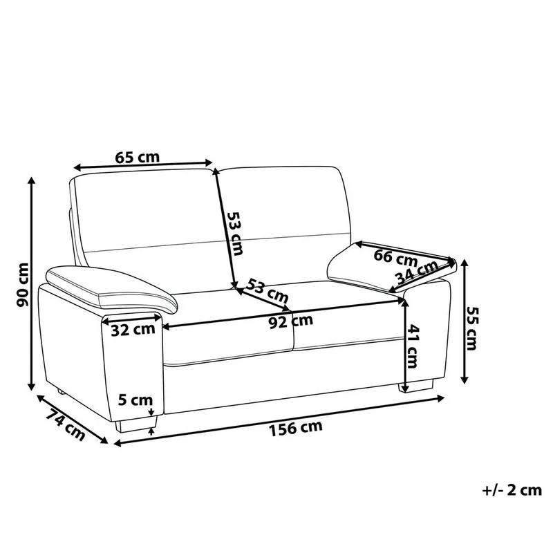 2-sits soffa Vogar - Möbler - Vardagsrum - Soffor - Skinnsoffor