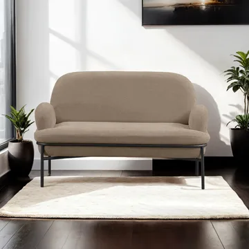 Zyricus 2-sits Soffa Teddy - Cappuccino - Möbler - Vardagsrum - Soffor - 2-sits soffor