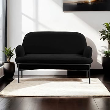 Zyricus 2-sits Soffa Teddy - Svart - Möbler - Vardagsrum - Soffor - 2-sits soffor