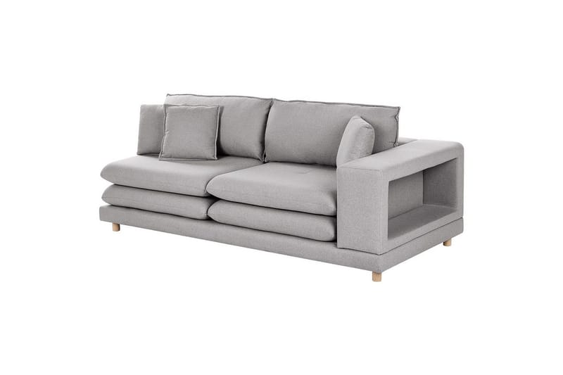 2-sitssoffa Heden Grå/ljust trä - Grå/ljust trä - Möbler - Vardagsrum - Soffor - 2-sits soffor