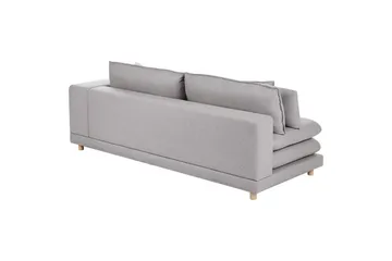 2-sitssoffa Heden Grå/ljust trä - Grå/ljust trä - Möbler - Vardagsrum - Soffor - 2-sits soffor