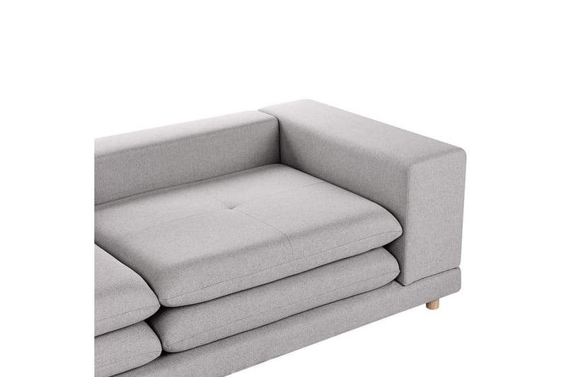 2-sitssoffa Heden Grå/ljust trä - Grå/ljust trä - Möbler - Vardagsrum - Soffor - 2-sits soffor