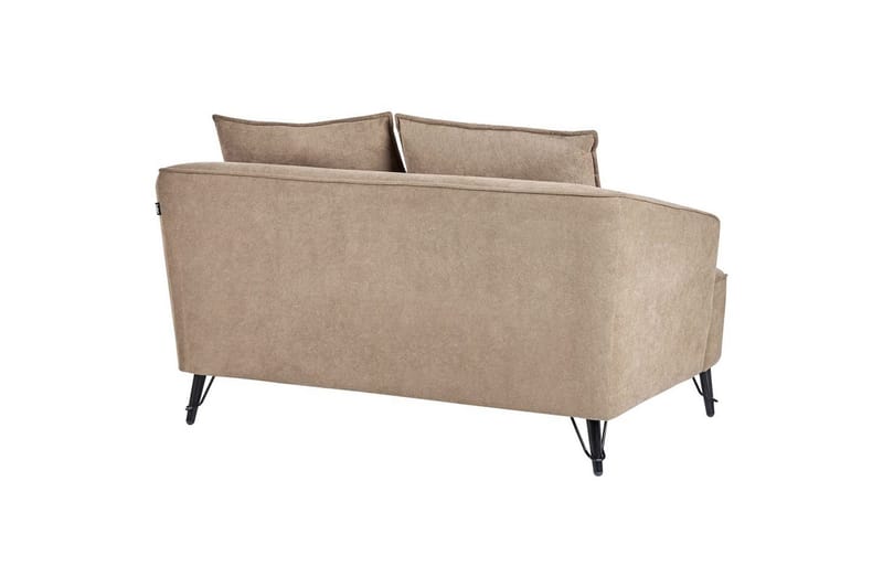 2-sitssoffa Hobro Brun, Svart - Brun, Svart - Möbler - Vardagsrum - Soffor - 2-sits soffor