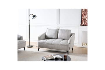 2-sitssoffa Hobro Grå, svart - Grå - Möbler - Vardagsrum - Soffor - 2-sits soffor
