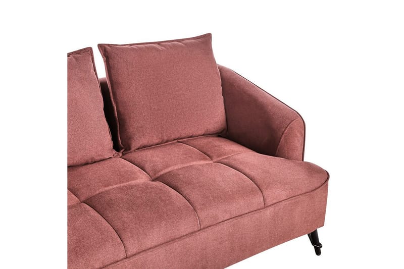 2-sitssoffa Hobro Röd, Svart - Rosa - Möbler - Vardagsrum - Soffor - 2-sits soffor