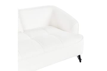 2-sitssoffa Hobro Vit, Svart - Vit, Svart - Möbler - Vardagsrum - Soffor - 2-sits soffor