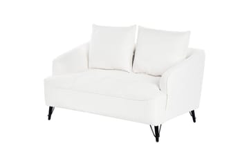 2-sitssoffa Hobro Vit, Svart - Vit, Svart - Möbler - Vardagsrum - Soffor - 2-sits soffor
