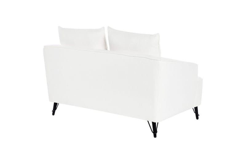 2-sitssoffa Hobro Vit, Svart - Vit, Svart - Möbler - Vardagsrum - Soffor - 2-sits soffor