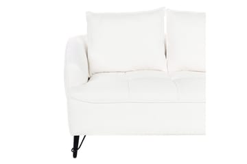 2-sitssoffa Hobro Vit, Svart - Vit, Svart - Möbler - Vardagsrum - Soffor - 2-sits soffor
