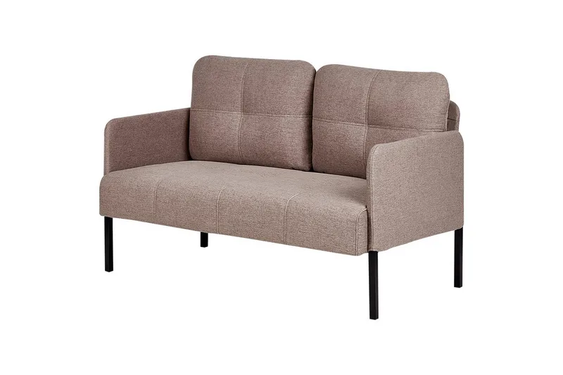2-sitssoffa Lahti Brun, Svart - Brun, Svart - Möbler - Vardagsrum - Soffor - 2-sits soffor