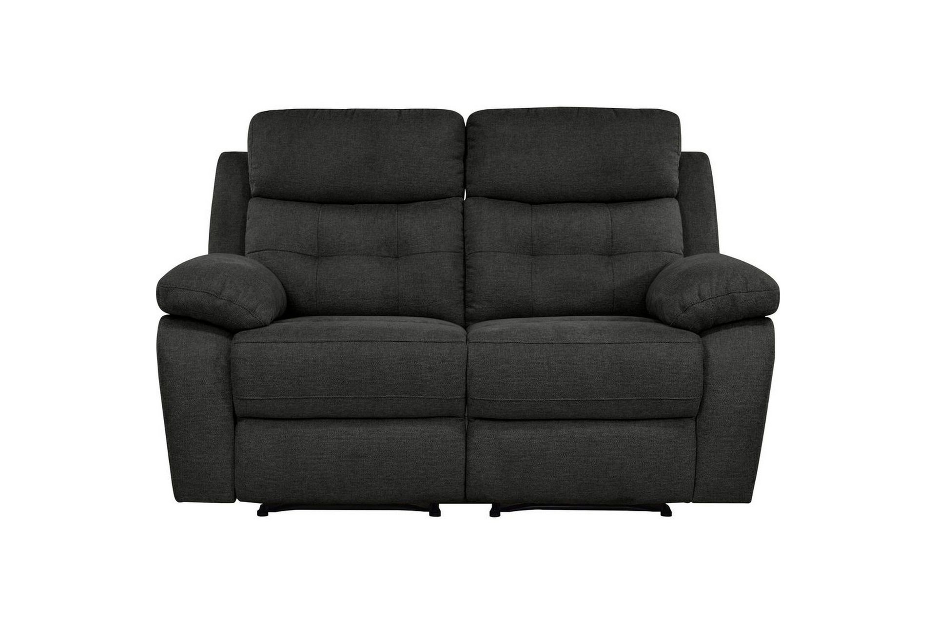 2-sitssoffa lannilis antracit, tyg/trä/metall - antracit, tyg/trä/metall