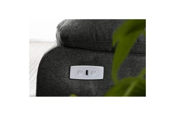 2-sitssoffa Lannilis Antracit, Tyg/Trä/Metall - Antracit, Tyg/Trä/Metall - Möbler - Vardagsrum - Soffor - Reclinersoffor & Biosoffor