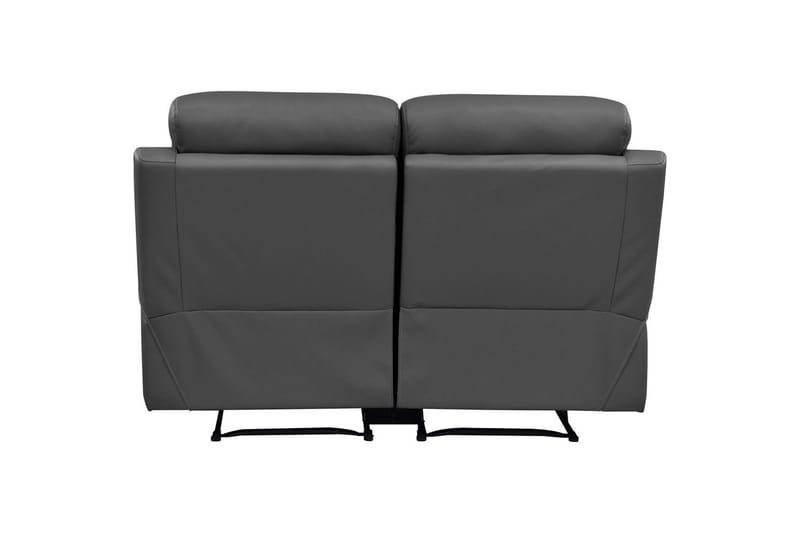 2-sitssoffa Lannilis Grå, PU/trä/metall - Grå, PU/trä/metall - Möbler - Vardagsrum - Soffor - Reclinersoffor & Biosoffor