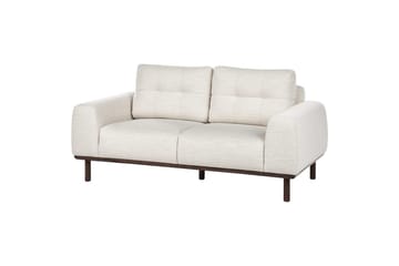 2-sitssoffa Laurila Beige, mörkt trä - Beige, mörkt trä - Möbler - Vardagsrum - Soffor - 2-sits soffor