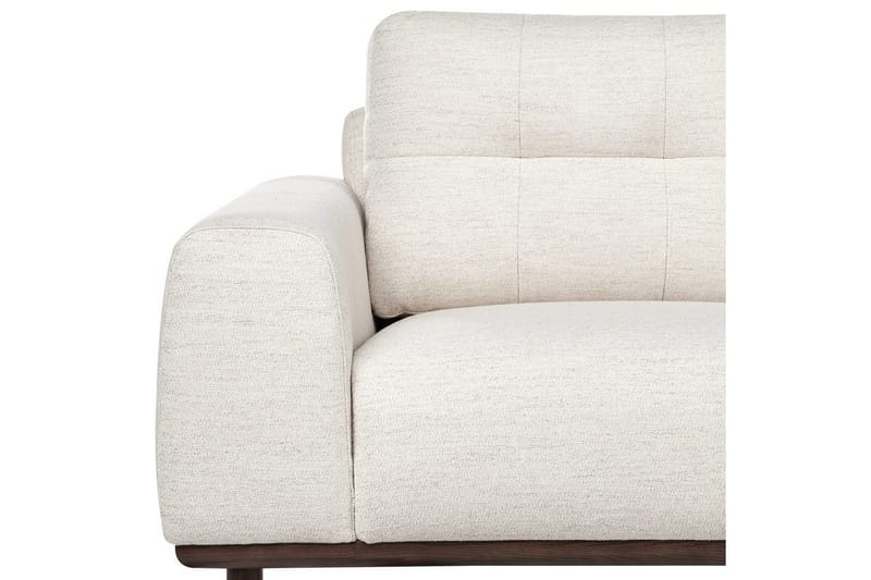 2-sitssoffa Laurila Beige, mörkt trä - Beige, mörkt trä - Möbler - Vardagsrum - Soffor - 2-sits soffor