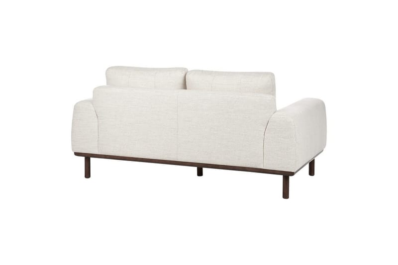 2-sitssoffa Laurila Beige, mörkt trä - Beige, mörkt trä - Möbler - Vardagsrum - Soffor - 2-sits soffor