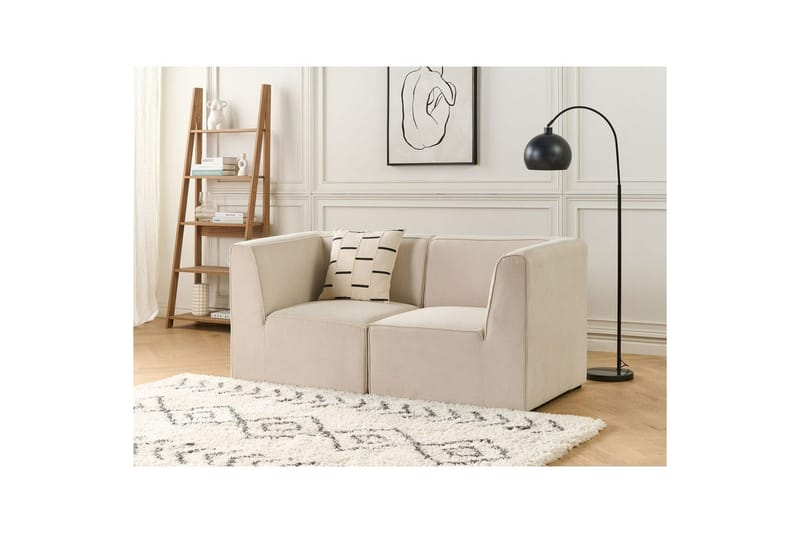 2-sitssoffa Lemvig Beige - Beige - Möbler - Vardagsrum - Soffor - Modulsoffor - Komplett modulsoffa