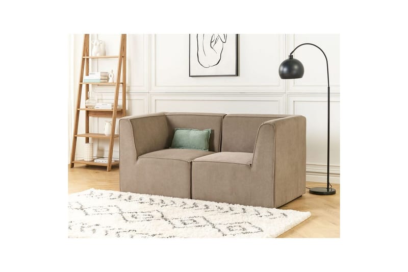 2-sitssoffa Lemvig Taupe - Taupe - Möbler - Vardagsrum - Soffor - Modulsoffor - Komplett modulsoffa