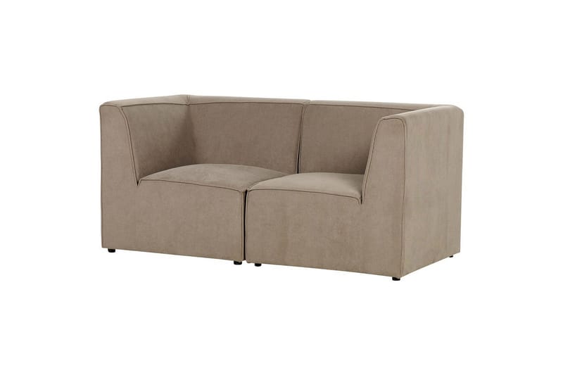 2-sitssoffa Lemvig Taupe - Taupe - Möbler - Vardagsrum - Soffor - Modulsoffor - Komplett modulsoffa