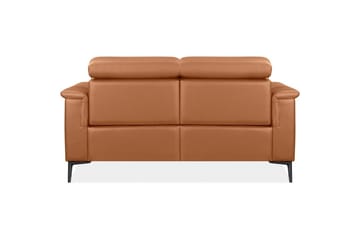 2-sitssoffa Lund Cognac, Läder/PU, Elektrisk vilstol - Cognac, Läder/PU, Elektrisk vilstol - Möbler - Vardagsrum - Soffor - Reclinersoffor & Biosoffor