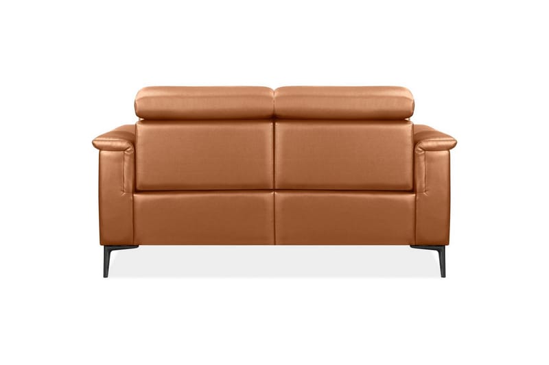 2-sitssoffa Lund Cognac, PU, Manuell vilstol - Cognac, PU, Manuell vilstol - Möbler - Vardagsrum - Soffor - Reclinersoffor & Biosoffor