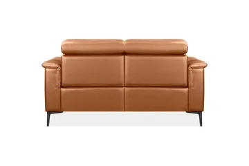 2-sitssoffa Lund Cognac, PU, Manuell vilstol - Cognac, PU, Manuell vilstol - Möbler - Vardagsrum - Soffor - Reclinersoffor & Biosoffor