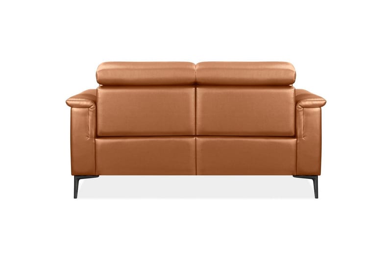 2-sitssoffa Lund Cognac, PU, Manuell vilstol - Cognac, PU, Manuell vilstol - Möbler - Vardagsrum - Soffor - Reclinersoffor & Biosoffor