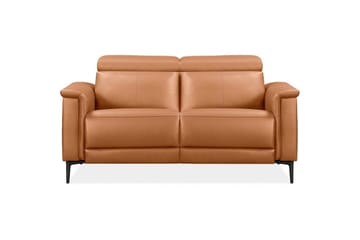2-sitssoffa Lund Cognac, PU, Elektrisk vilstol - Cognac, PU, Elektrisk vilstol - Möbler - Vardagsrum - Soffor - Reclinersoffor & Biosoffor