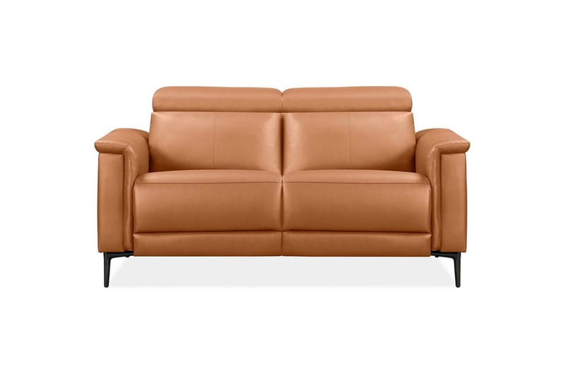 2-sitssoffa Lund Cognac, PU, Elektrisk vilstol - Cognac, PU, Elektrisk vilstol - Möbler - Vardagsrum - Soffor - Reclinersoffor & Biosoffor
